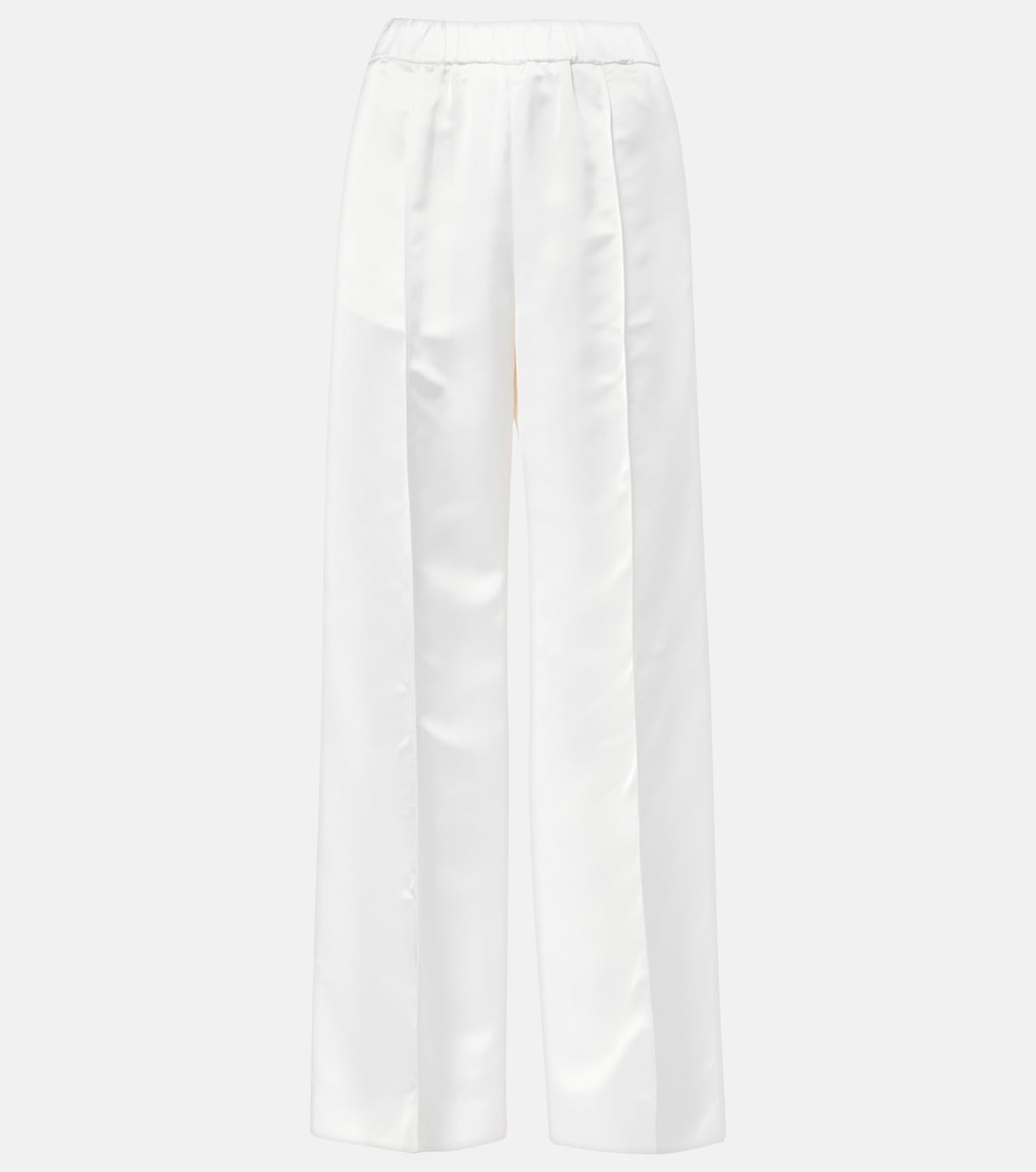 Pantaloni a gamba larga in raso | Jil Sander