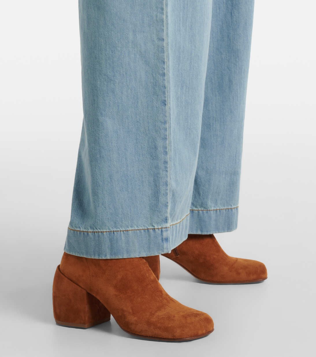Bottines 65 en daim | Dries Van Noten