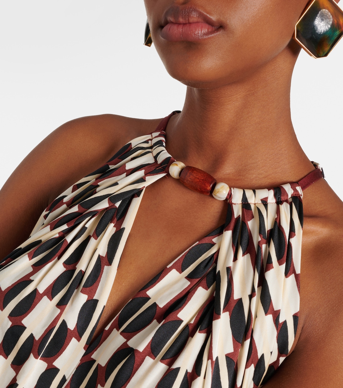 Tai printed halterneck jumpsuit | Diane von Furstenberg
