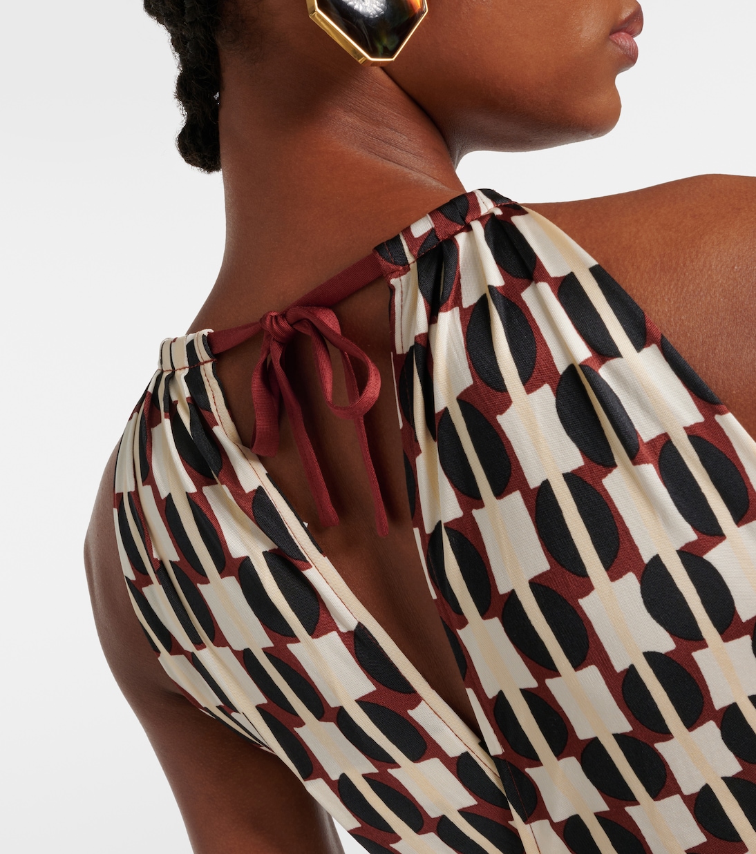 Tai printed halterneck jumpsuit | Diane von Furstenberg