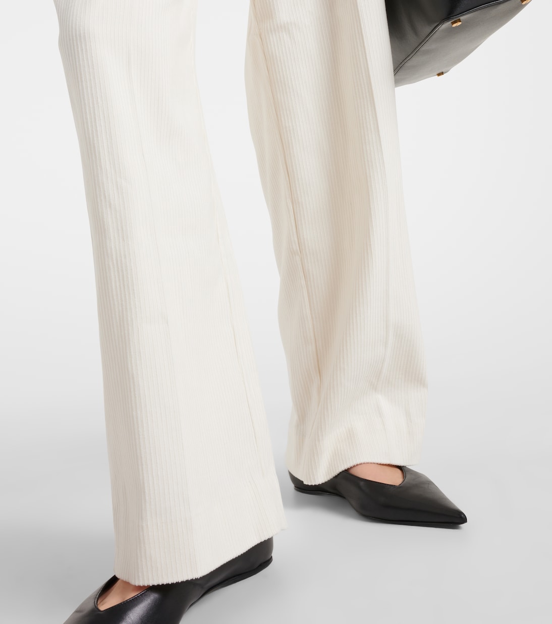 Weite High-Rise-Hose aus Seide und Baumwolle | Toteme