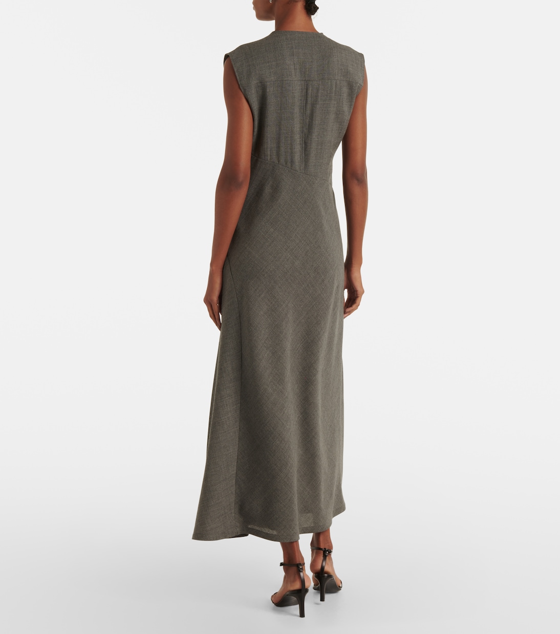 Robe midi en laine vierge | Jil Sander