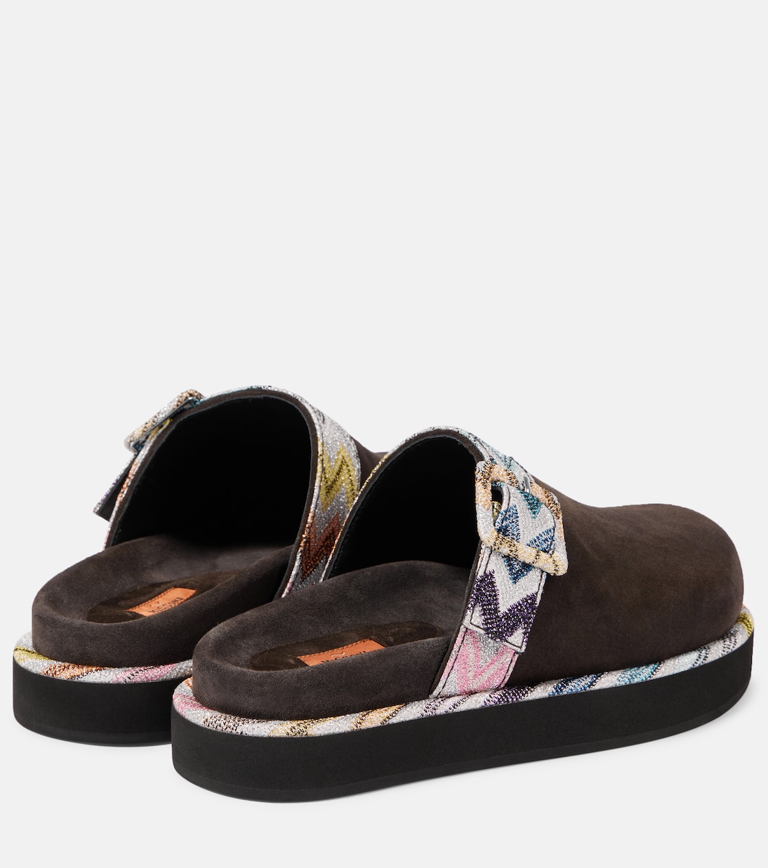 Mules in suede a zig zag | Missoni