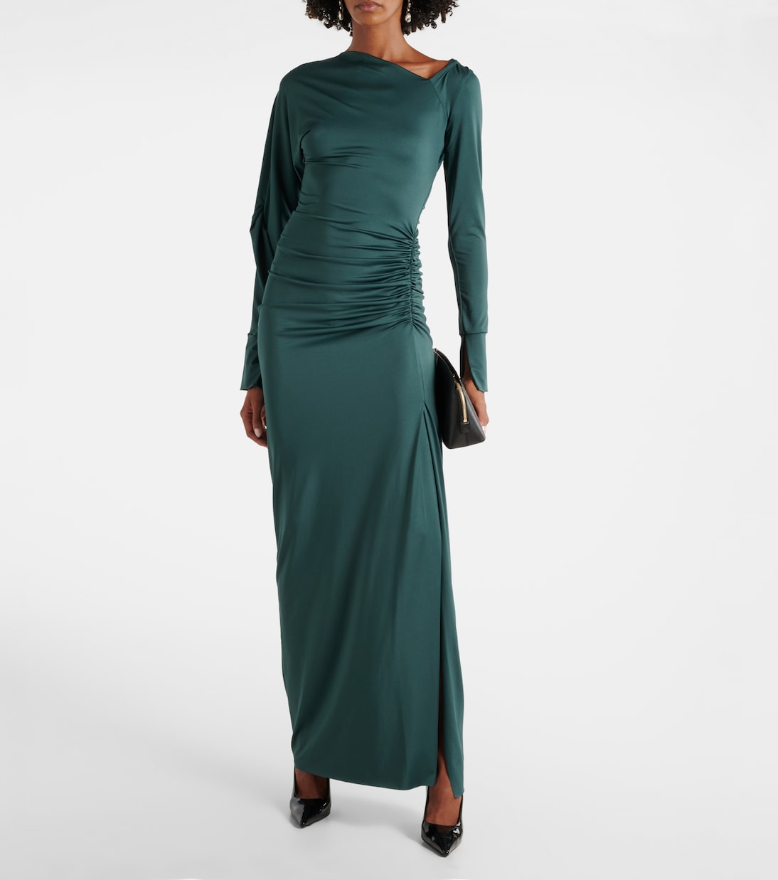 Abito lungo asimmetrico | Victoria Beckham