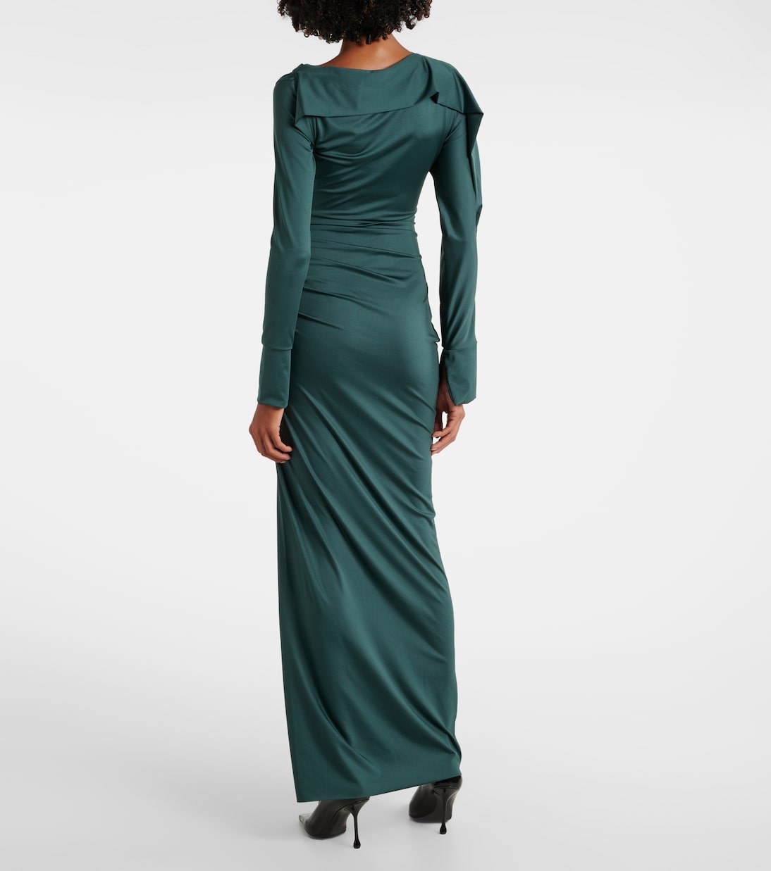 Abito lungo asimmetrico | Victoria Beckham