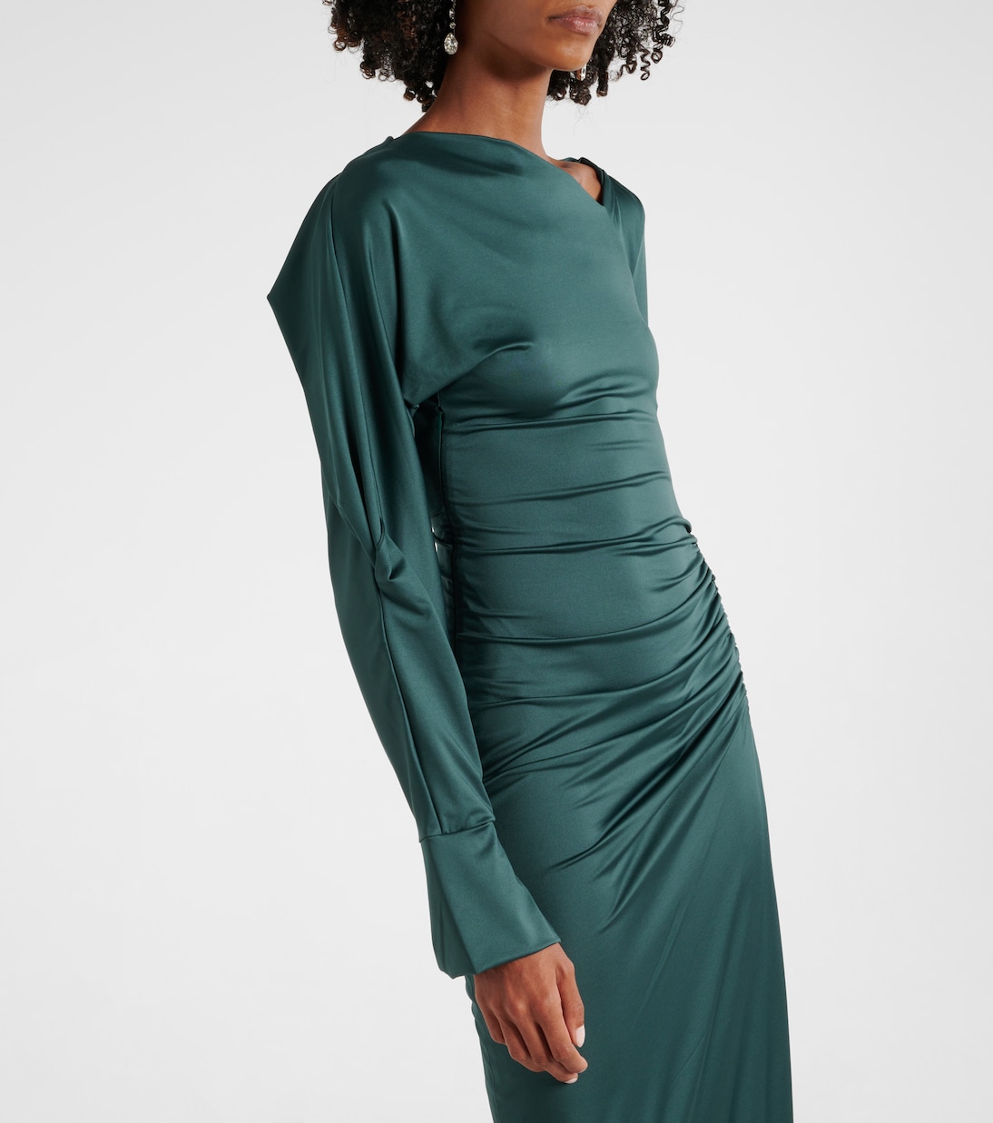 Abito lungo asimmetrico | Victoria Beckham