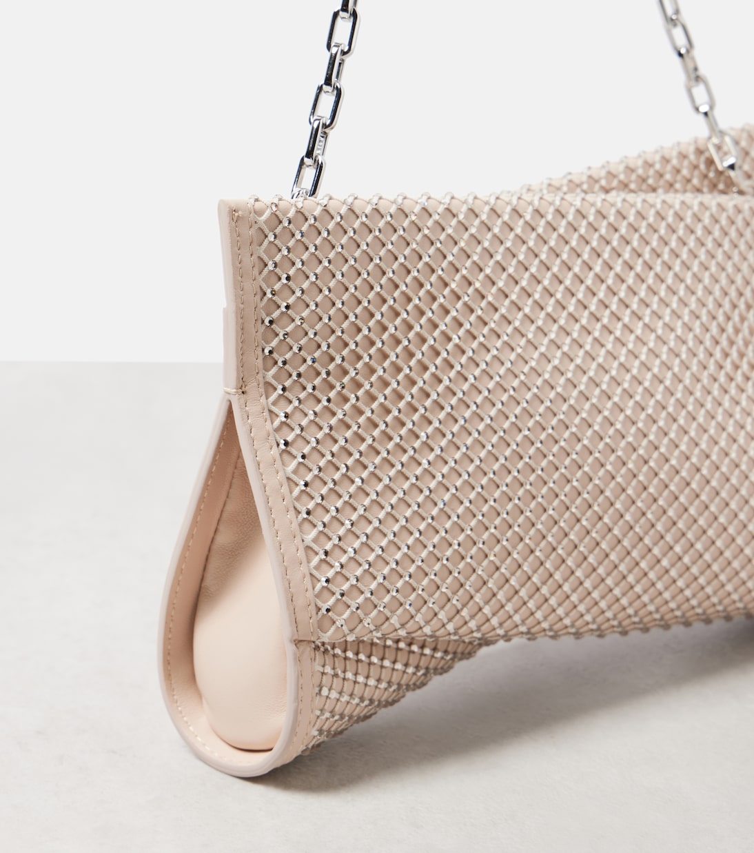 Clutch Loubitwist Small aus Leder mit Kristallen | Christian Louboutin