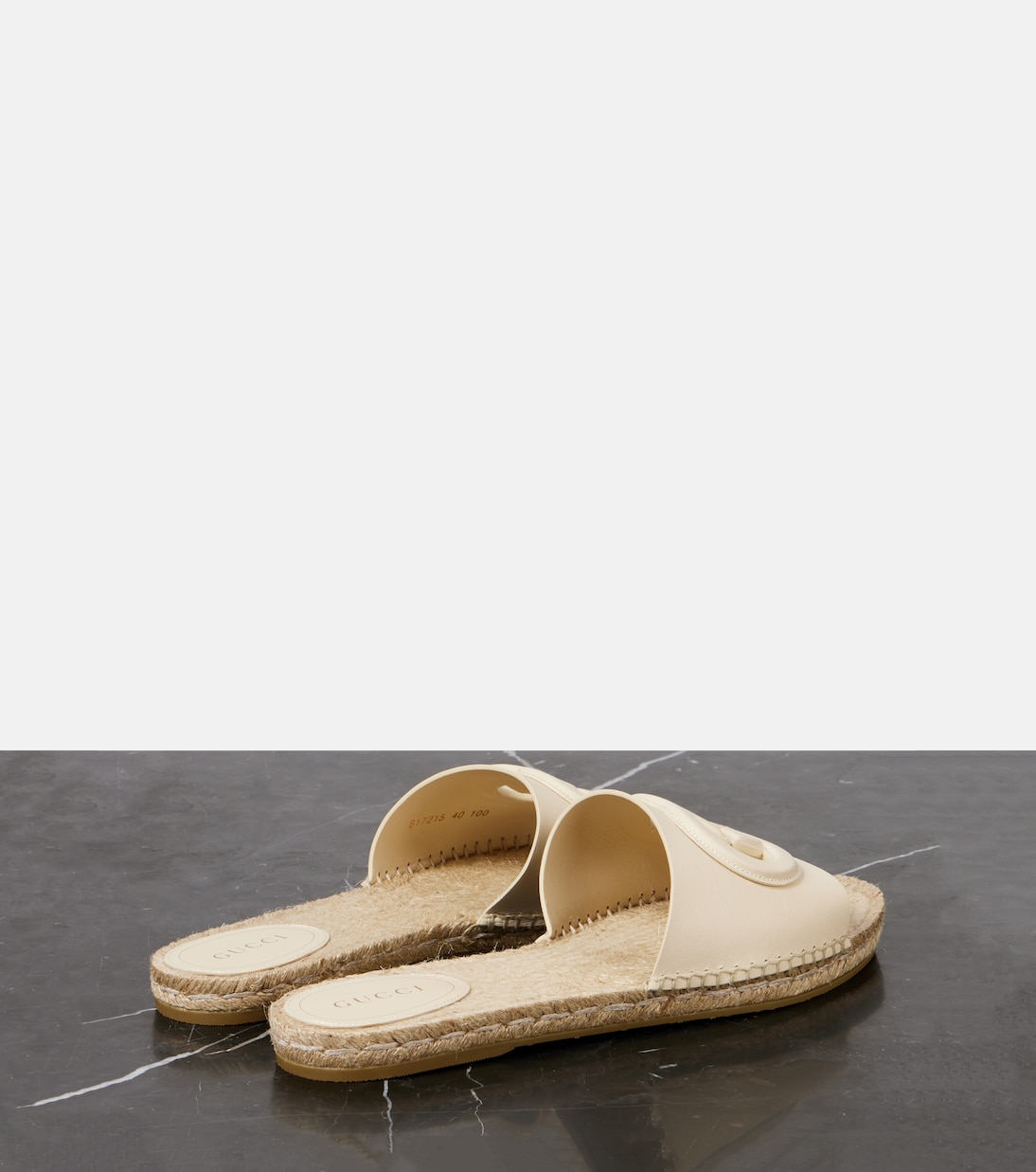 Sandali espadrillas Gucci Cut in pelle | Gucci