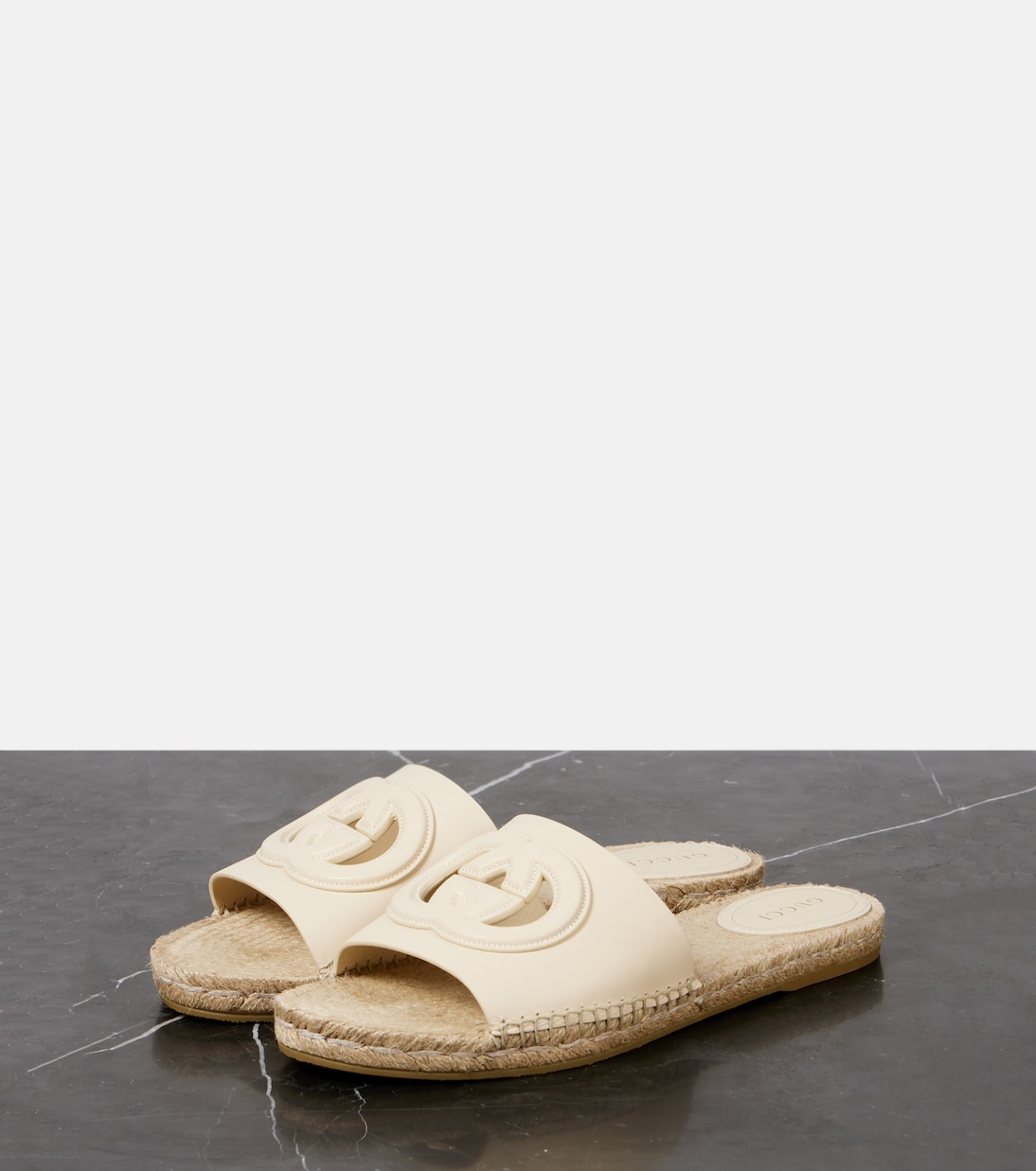 Sandali espadrillas Gucci Cut in pelle | Gucci