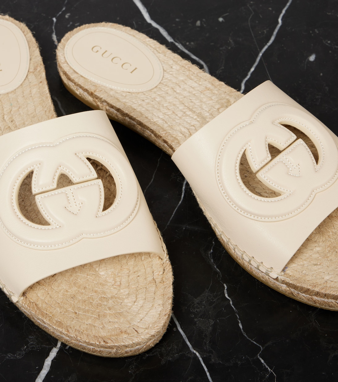 Sandali espadrillas Gucci Cut in pelle | Gucci
