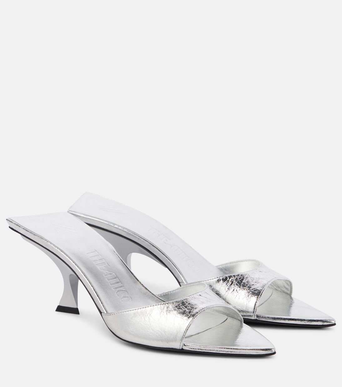 Mules Bes 65 in pelle metallizzata | The Attico