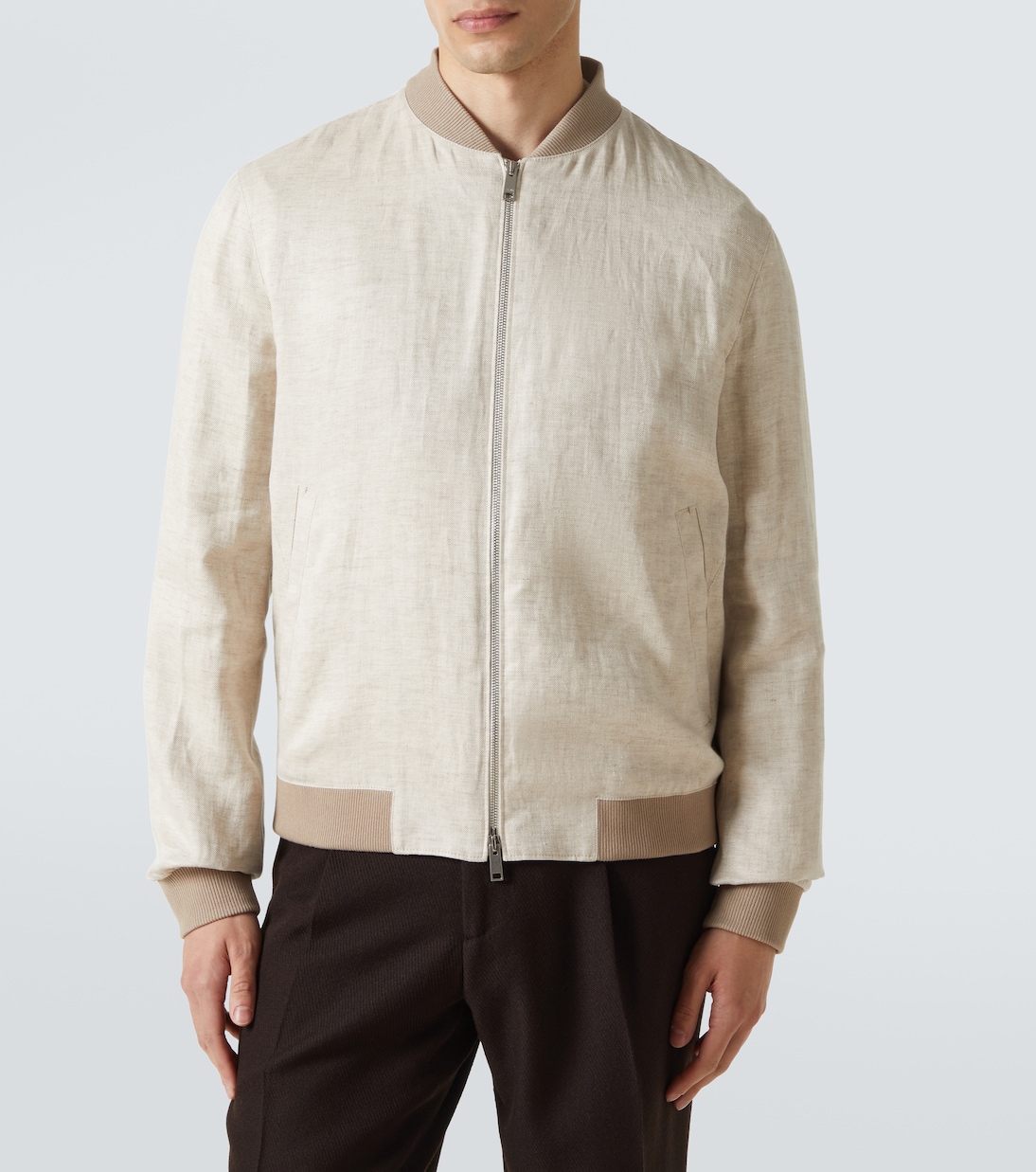 Veste bomber en lin | Zegna