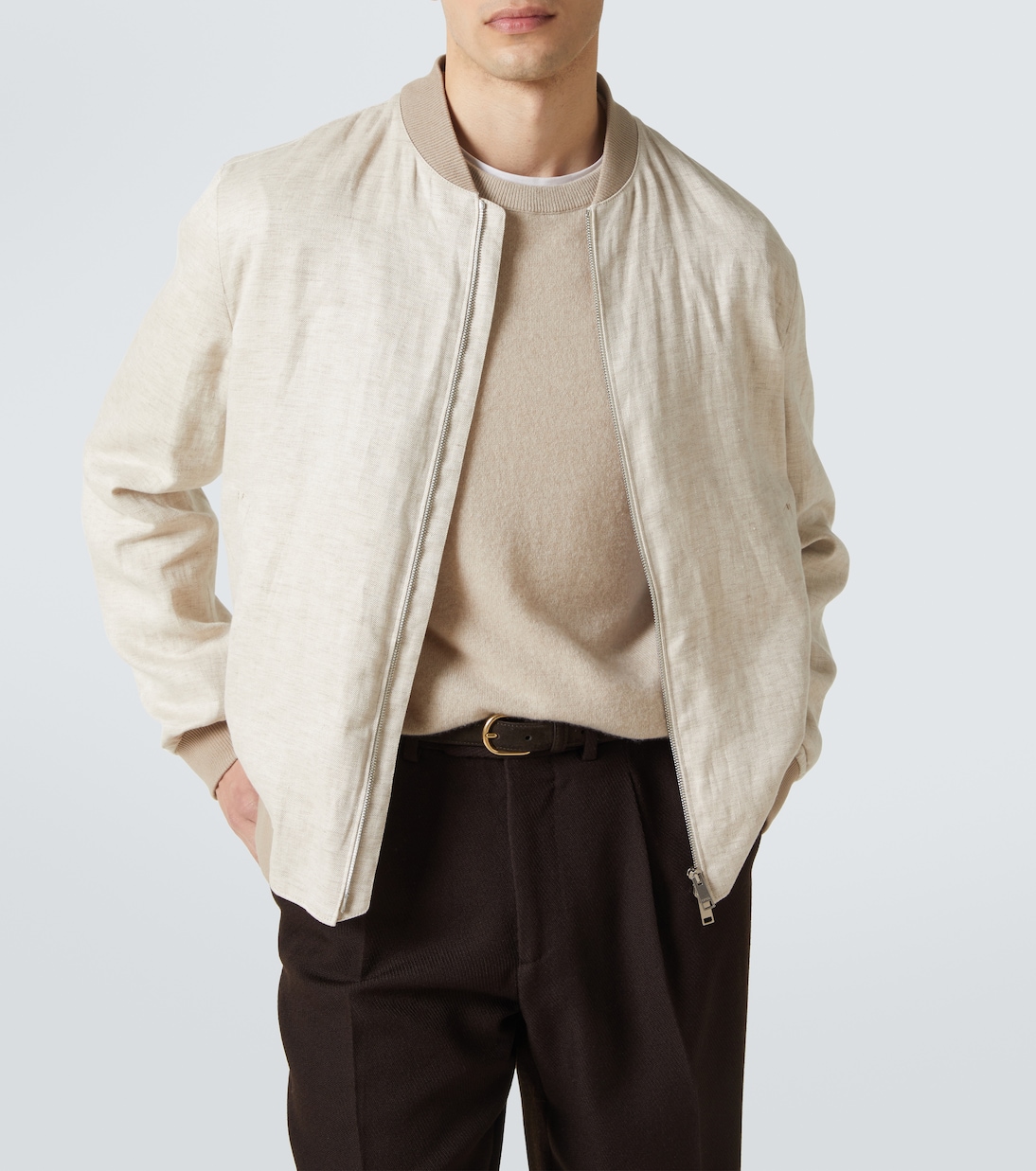 Veste bomber en lin | Zegna