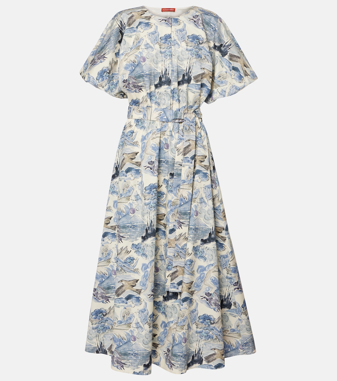 Abito midi Paulina in popeline di misto cotone | Altuzarra