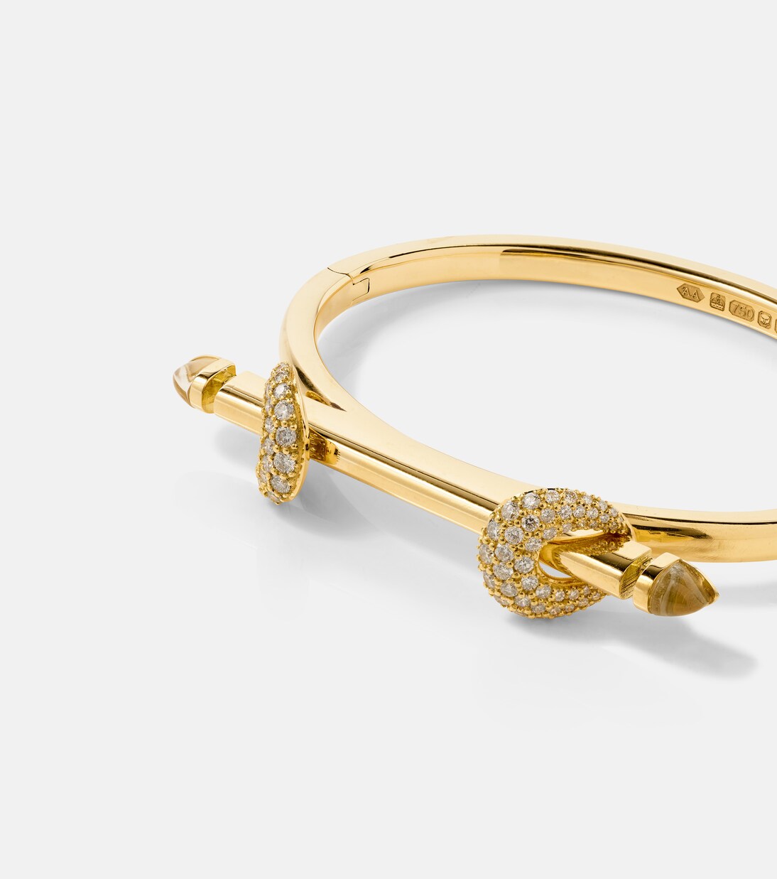 Bracciale in oro 18kt con diamanti e icona Chakra Ananya, design moderno per giovani