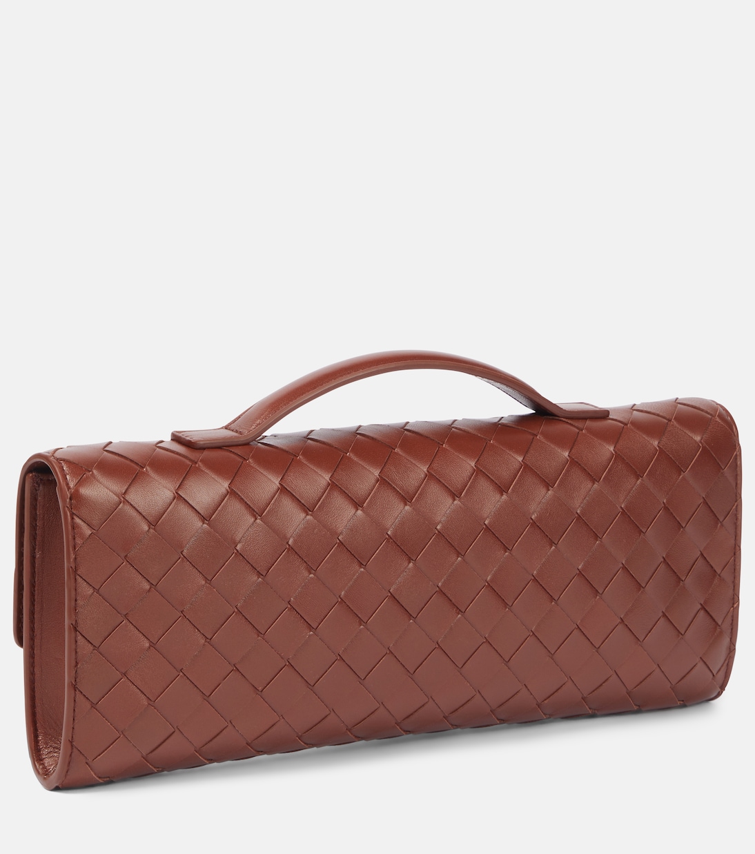 Andiamo Knot Intrecciato leather clutch | Bottega Veneta