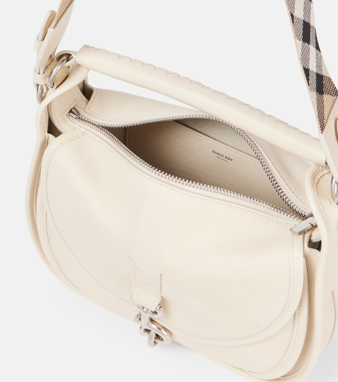 B Clip Small leather messenger bag | Burberry