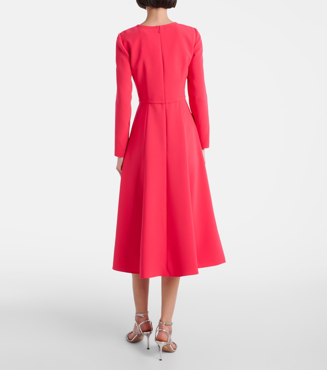 Abito midi in crêpe con fiocchi | Carolina Herrera