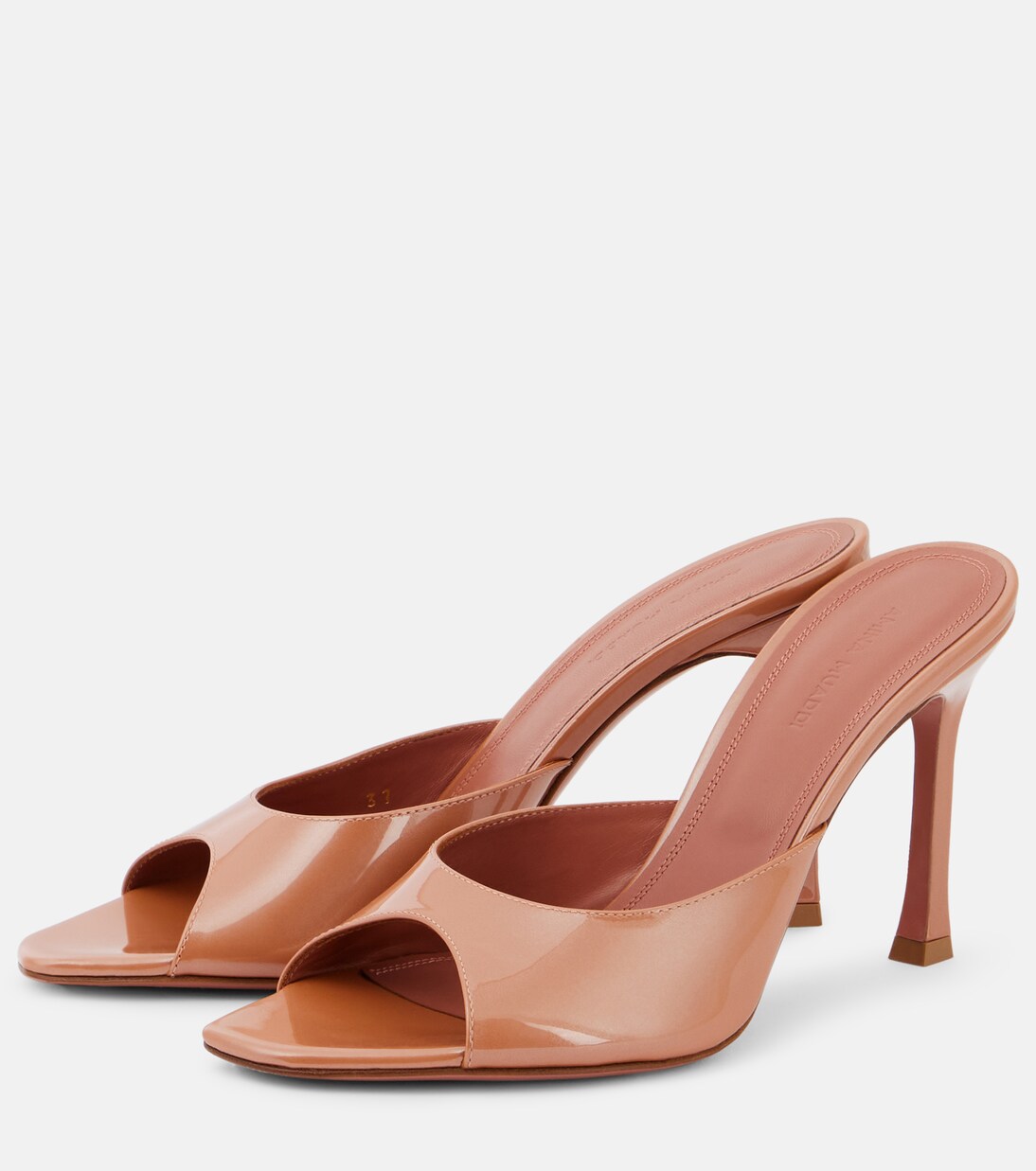 Alexa 95 patent leather mules | Amina Muaddi
