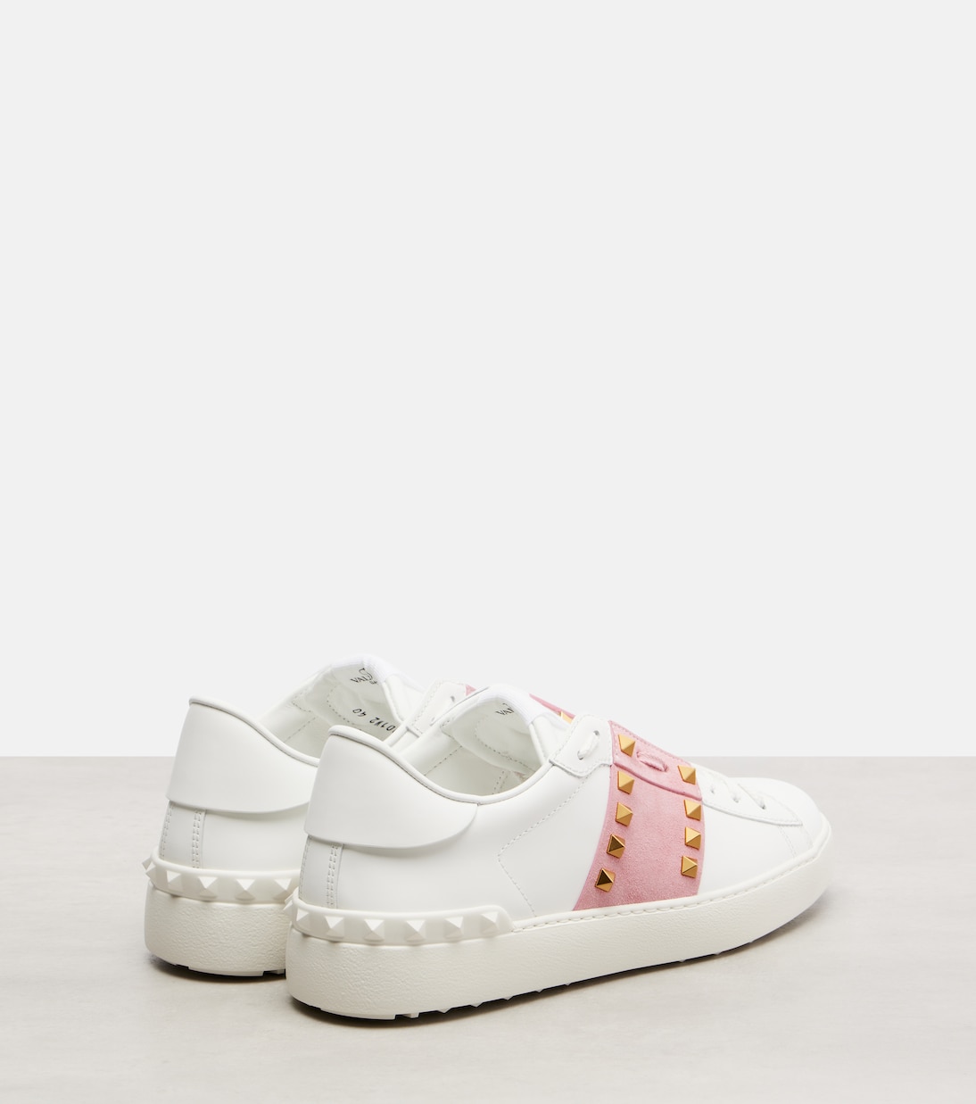 Rockstud Untitled leather sneakers | Valentino Garavani