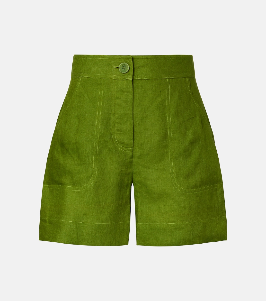 Shorts Correct de lino de tiro alto | Eres