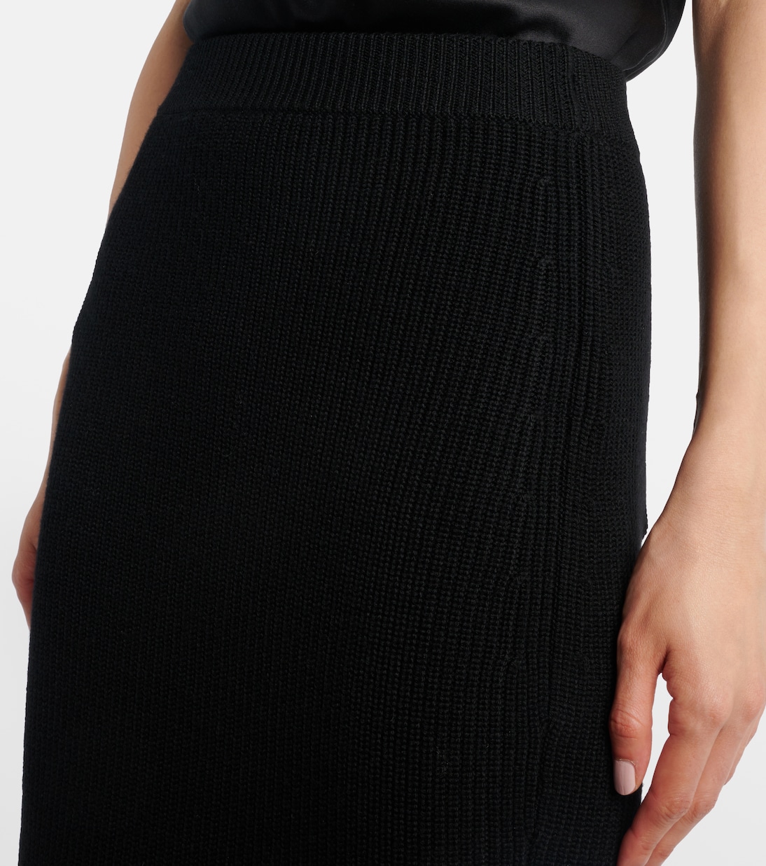 Peplum wool-blend midi skirt | Nina Ricci