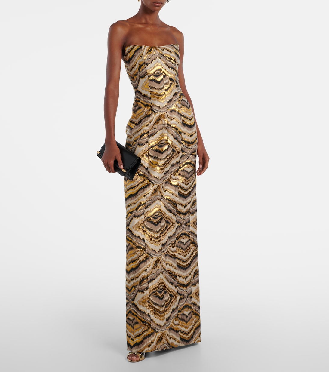 Odessa paneled jacquard gown | Markarian
