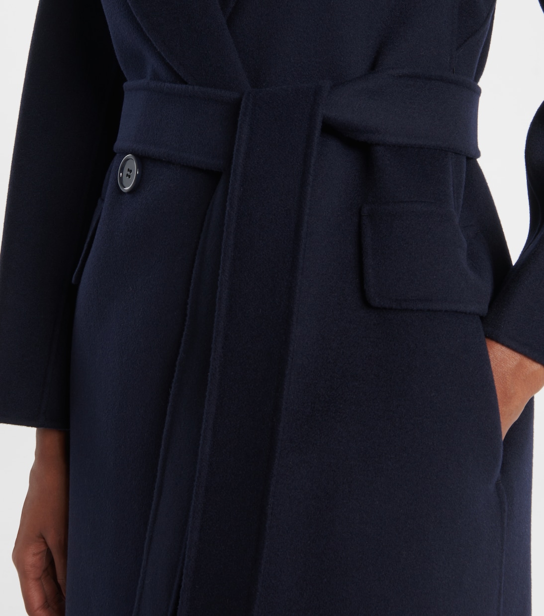 Belted virgin wool coat | 'S Max Mara