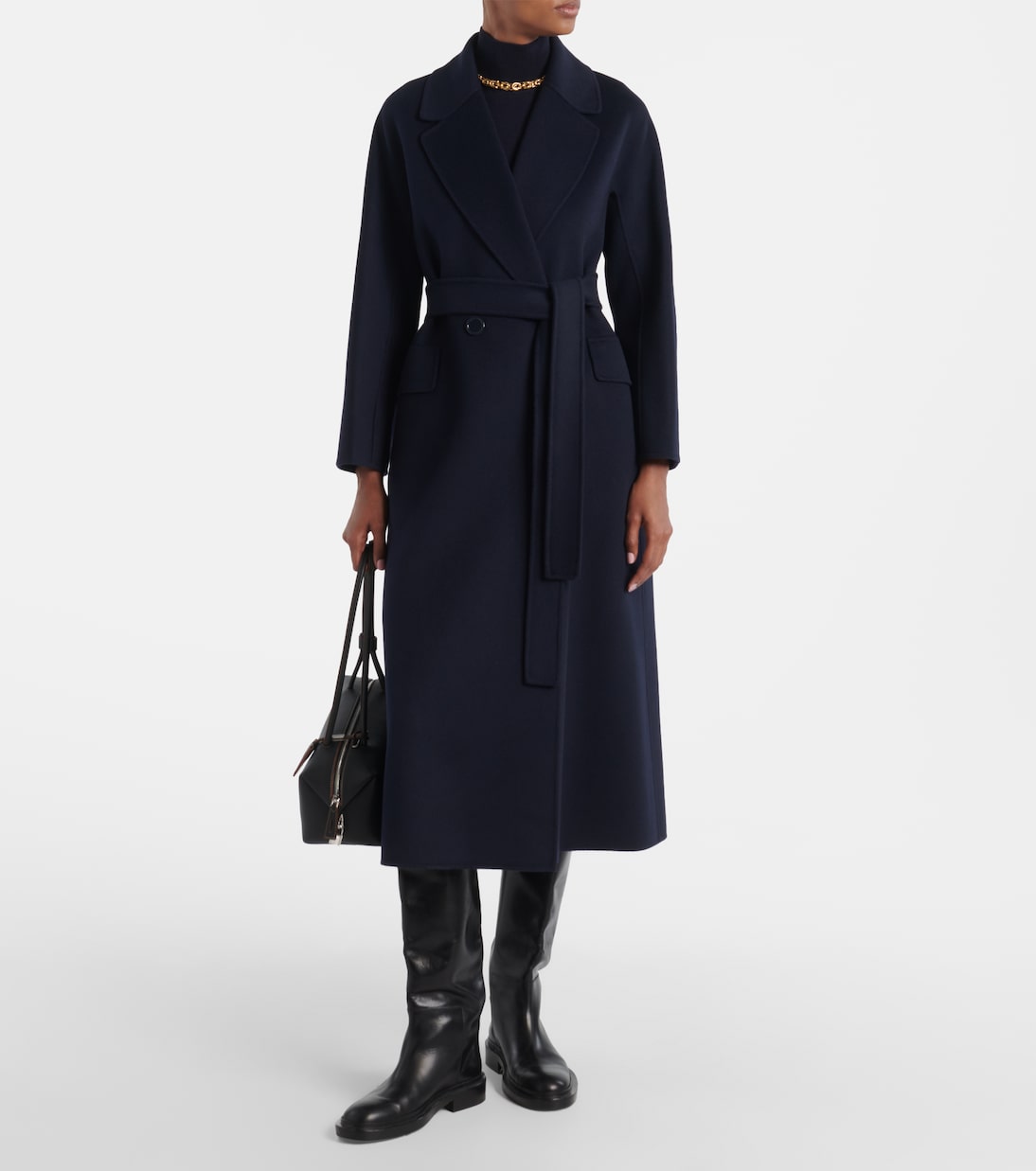 Belted virgin wool coat | 'S Max Mara
