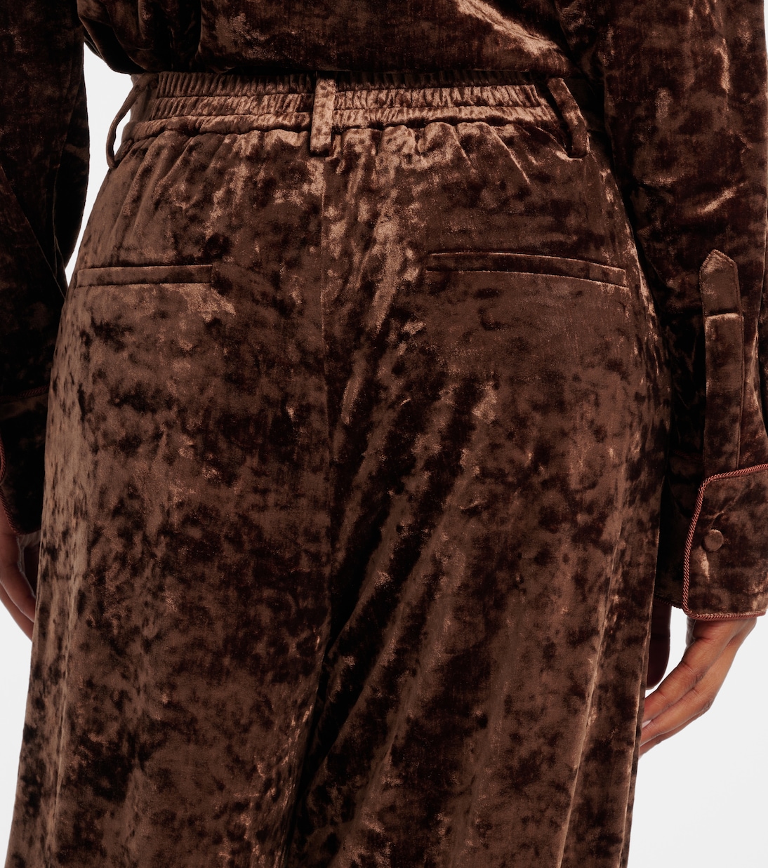 Velvet straight pants | Xu Zhi