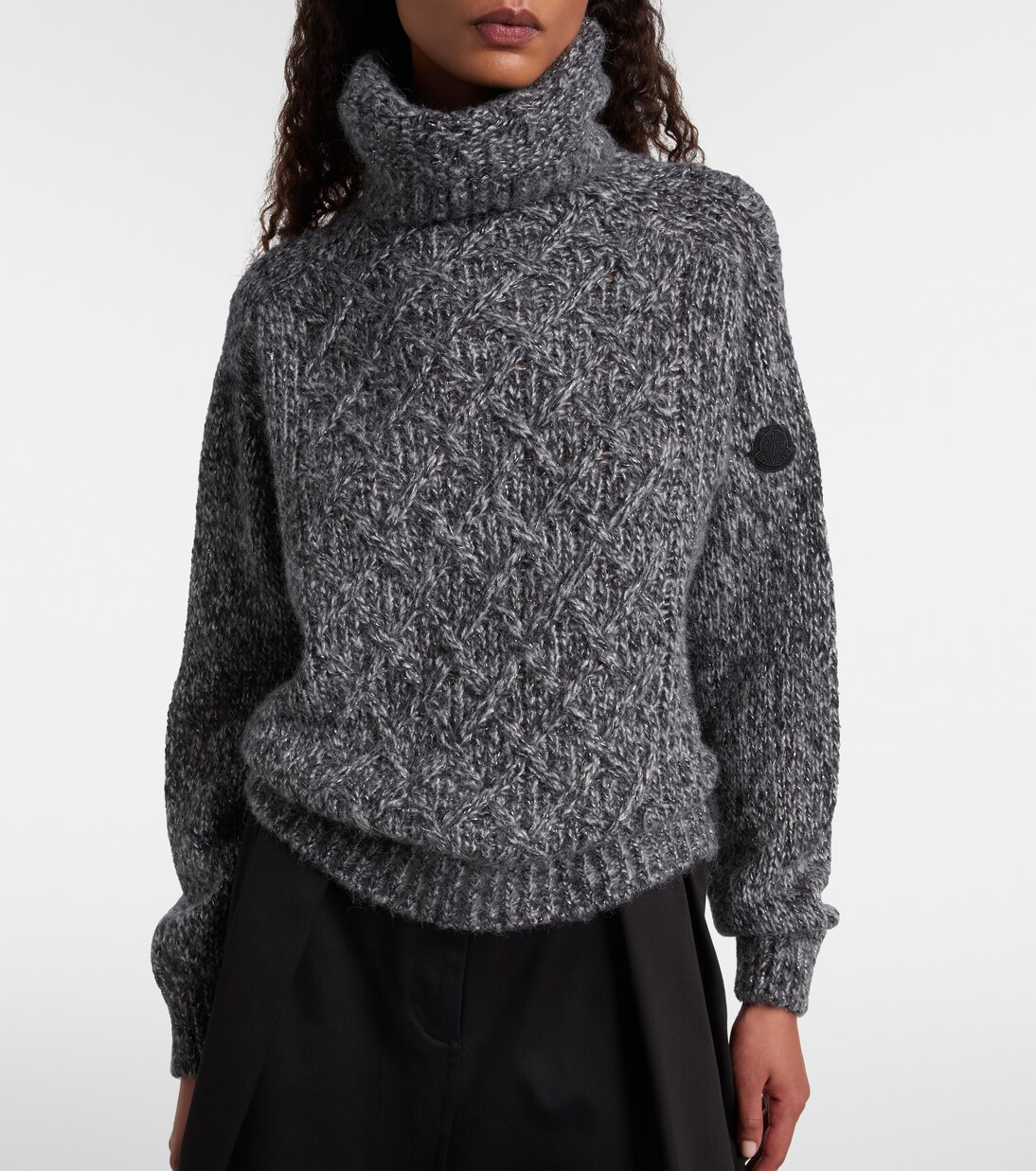 Jersey de cuello alto en mezcla de alpaca | Moncler