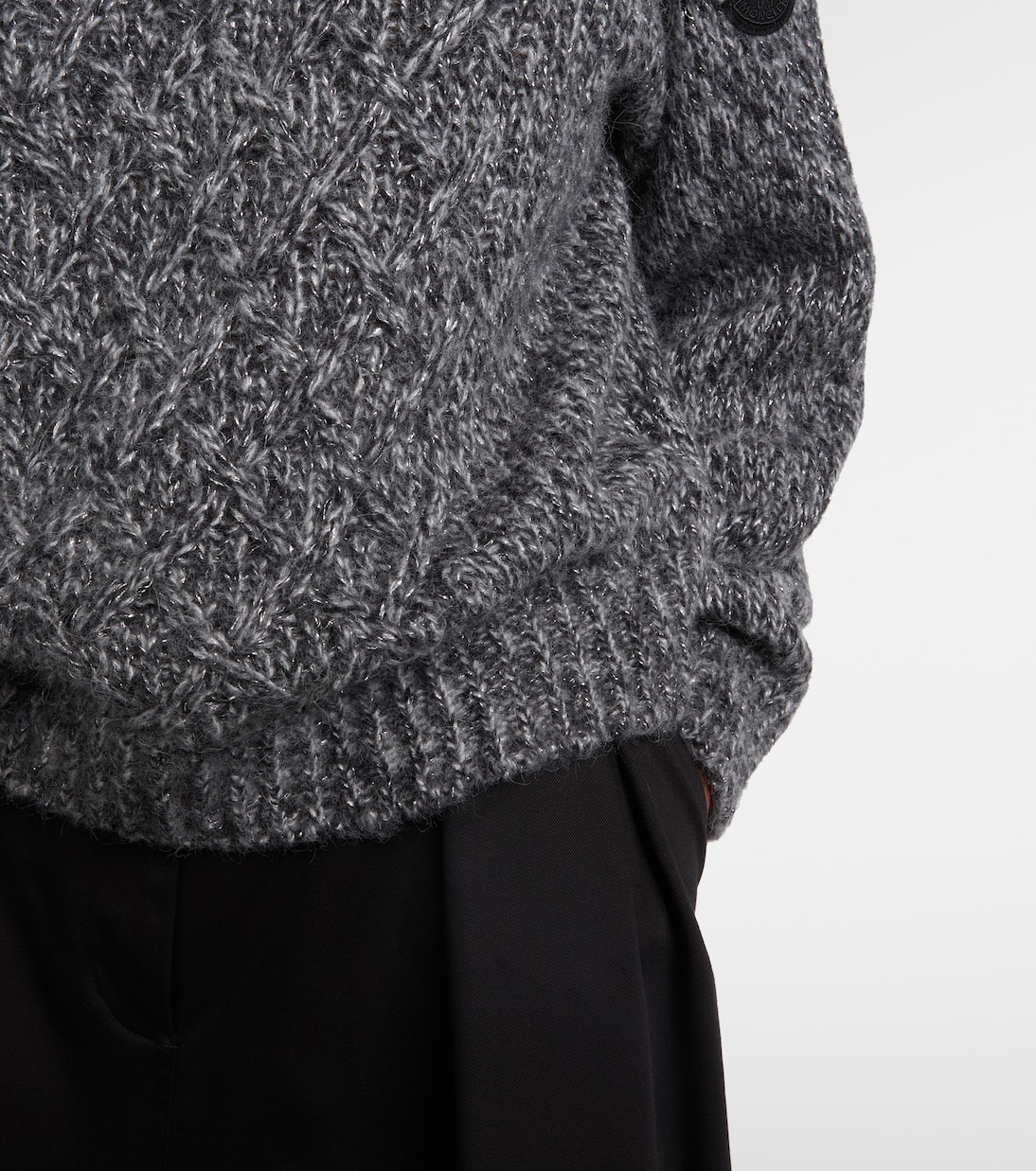 Jersey de cuello alto en mezcla de alpaca | Moncler