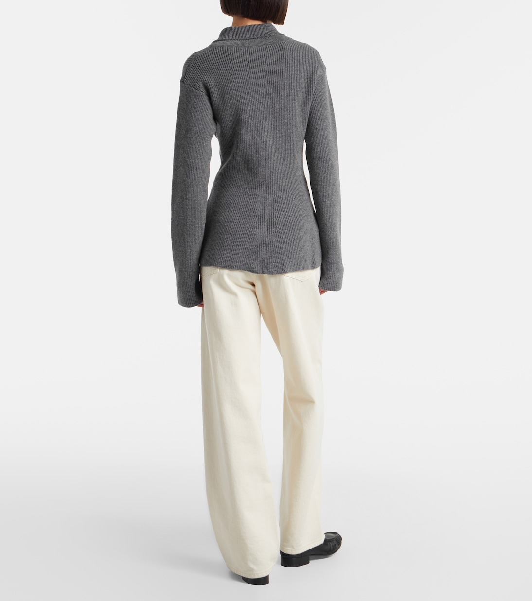 Ribbed-knit wool and cashmere cardigan | Róhe