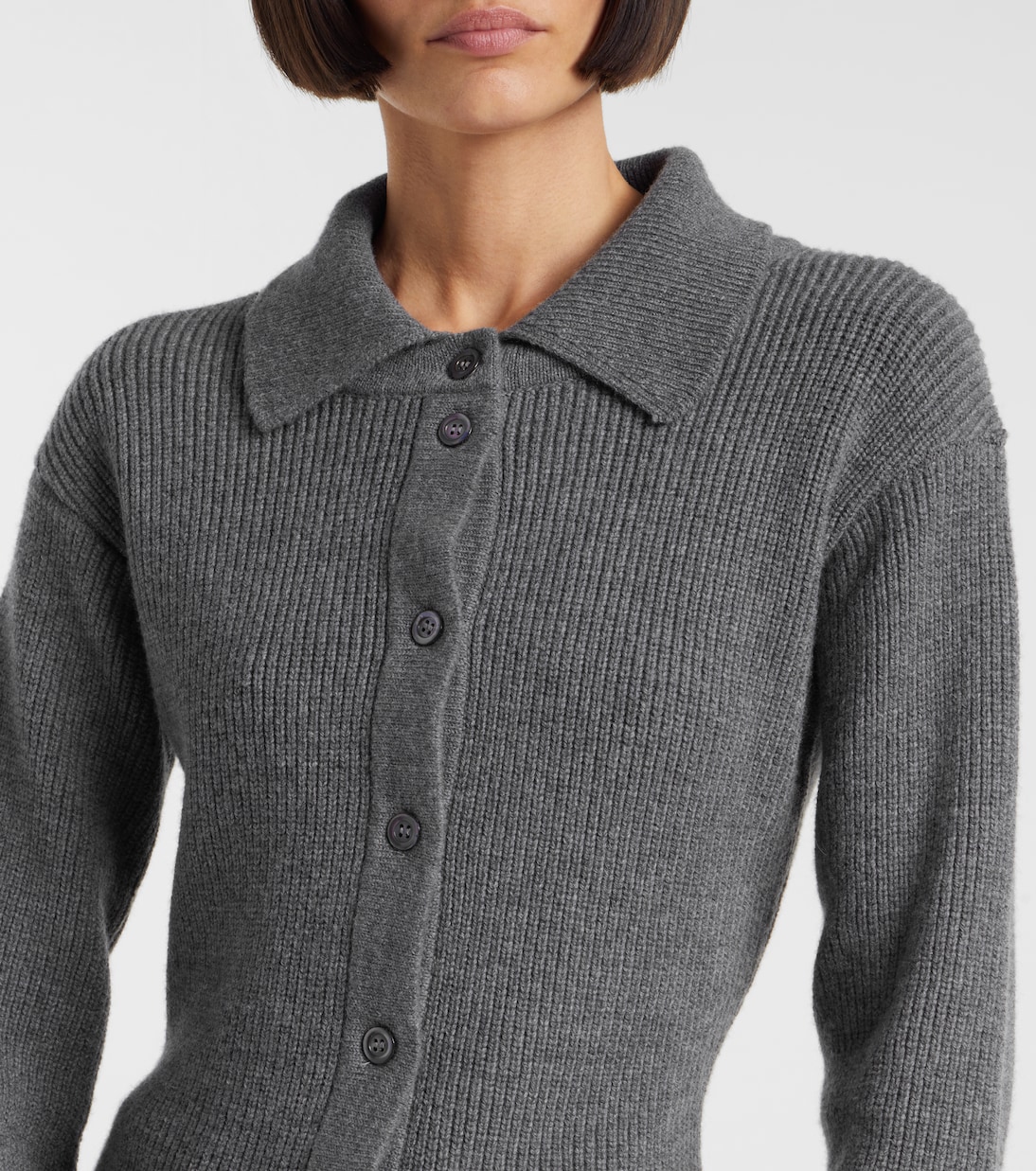 Ribbed-knit wool and cashmere cardigan | Róhe
