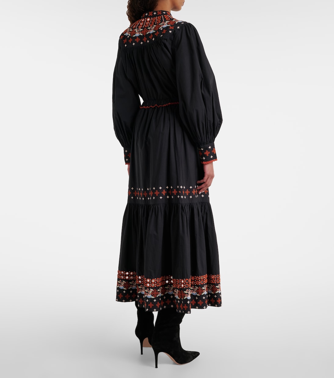 엠브로이더리 코튼 맥시 스커트 | Farm Rio