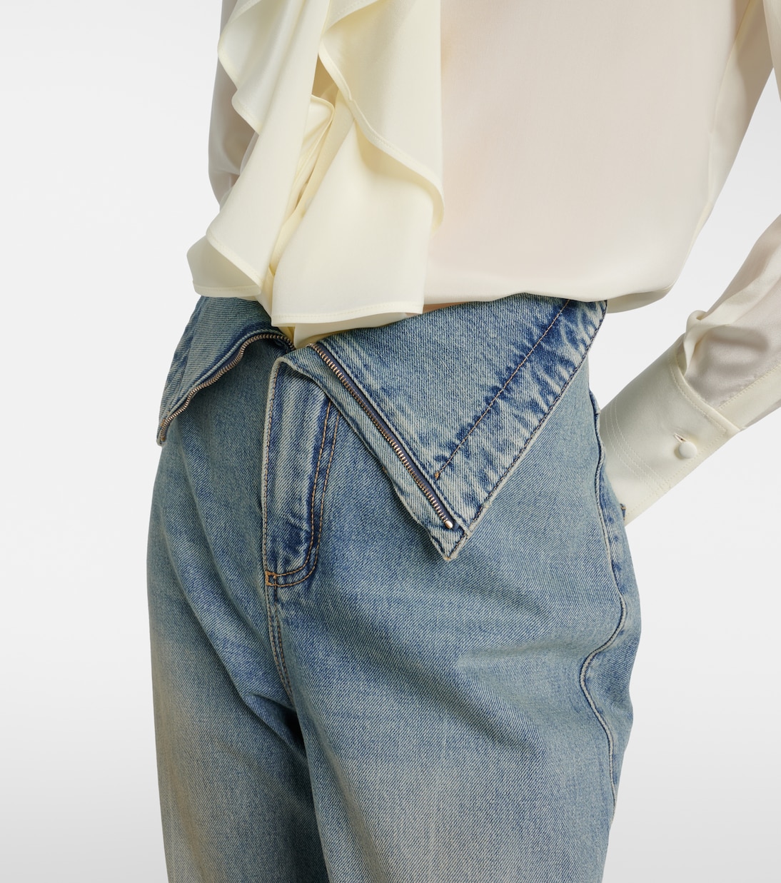 High-Rise Wide-Leg Jeans | McQueen