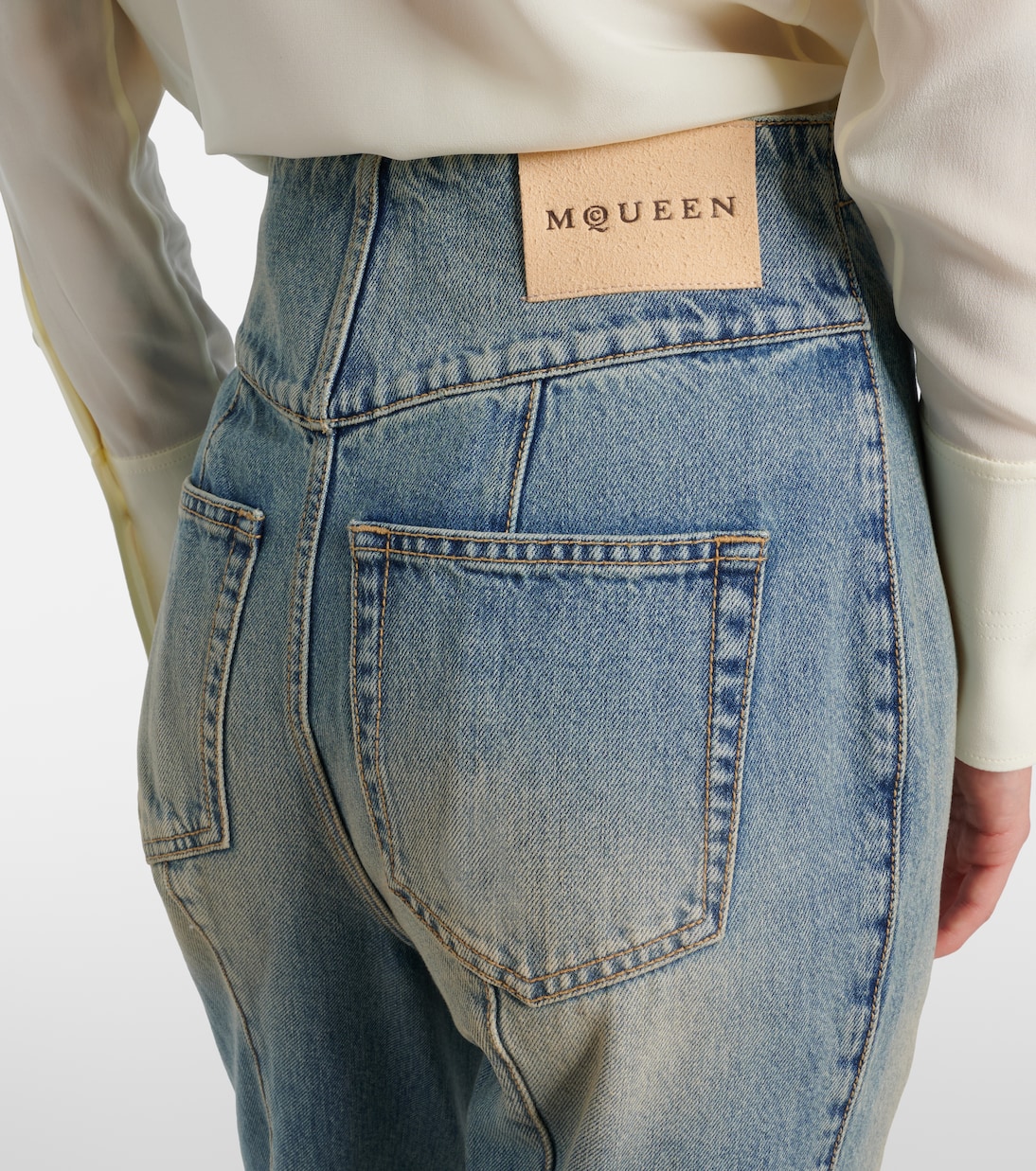 High-Rise Wide-Leg Jeans | McQueen