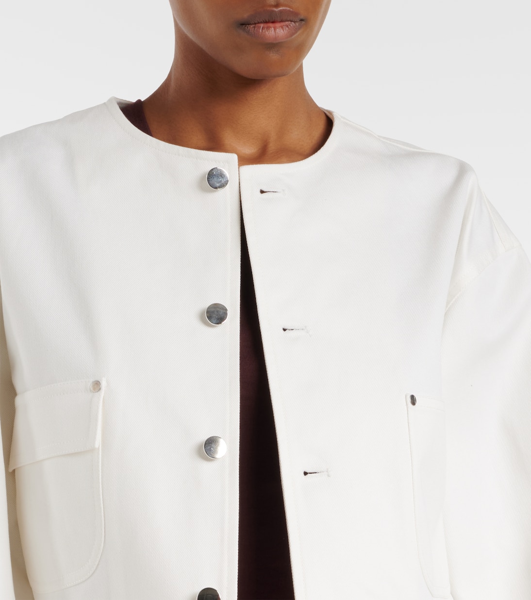 Verzierte Jacke aus Baumwoll-Drill | Plan C