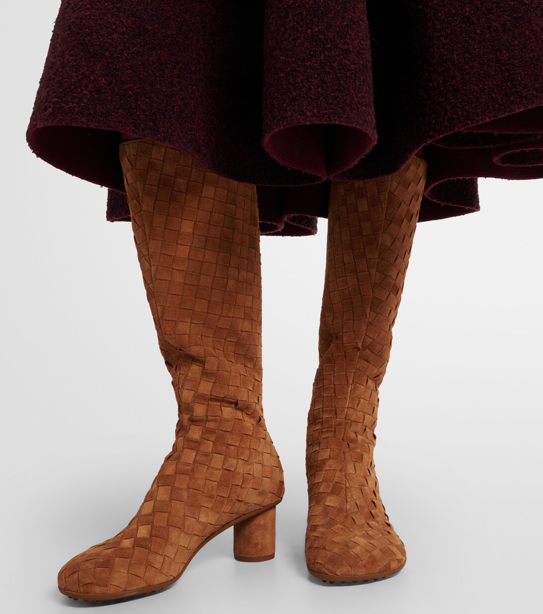 Stiefel Atomic 50 aus Veloursleder | Bottega Veneta