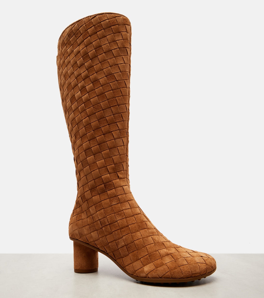 Stiefel Atomic 50 aus Veloursleder | Bottega Veneta