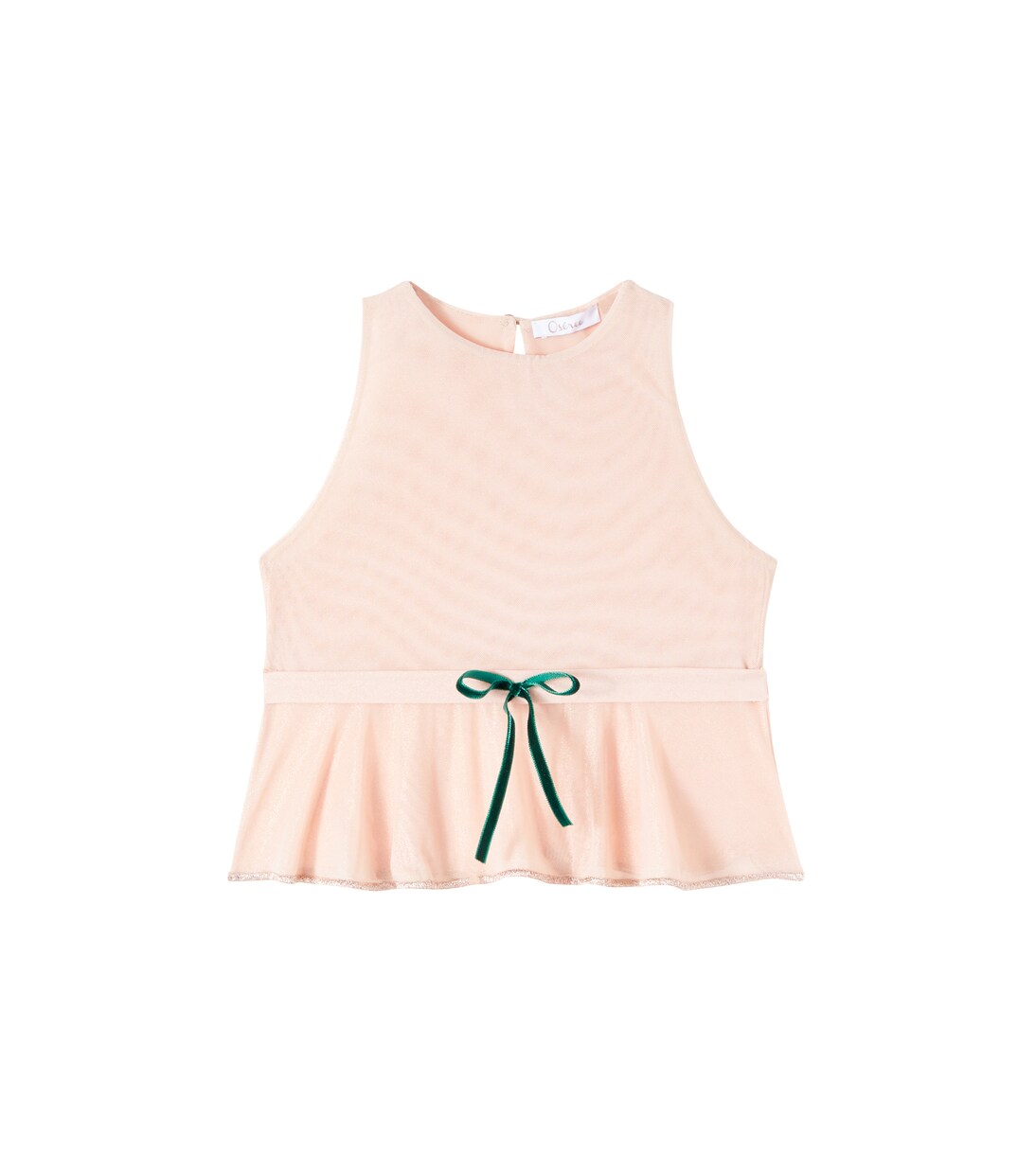 Bow-detail tulle top | Oséree Kids