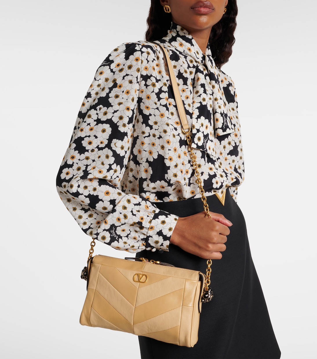 Panthea Small leather crossbody bag | Valentino Garavani