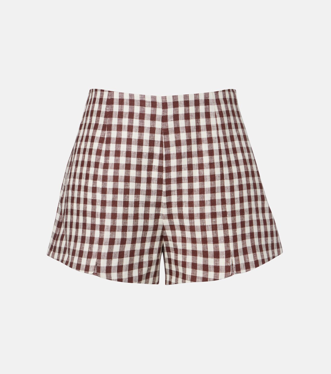 Sadie gingham linen shorts | Posse