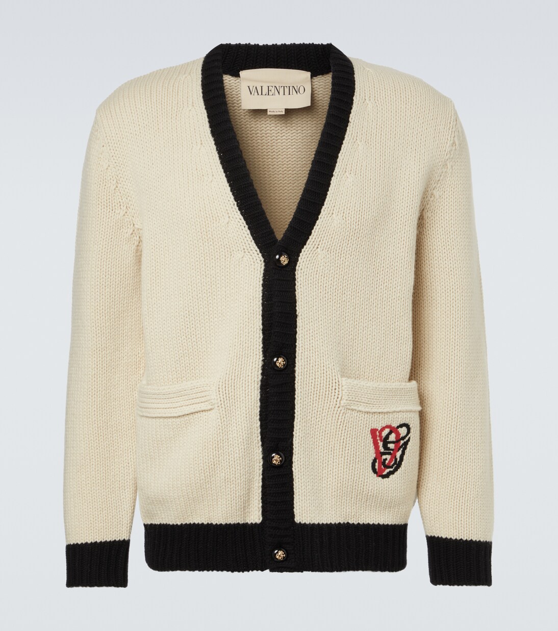 Bestickter Cardigan aus Schurwolle | Valentino