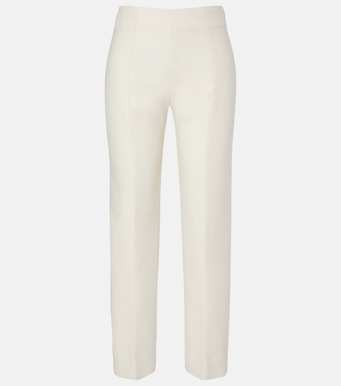 Pantalon slim en laine et soie | Toteme