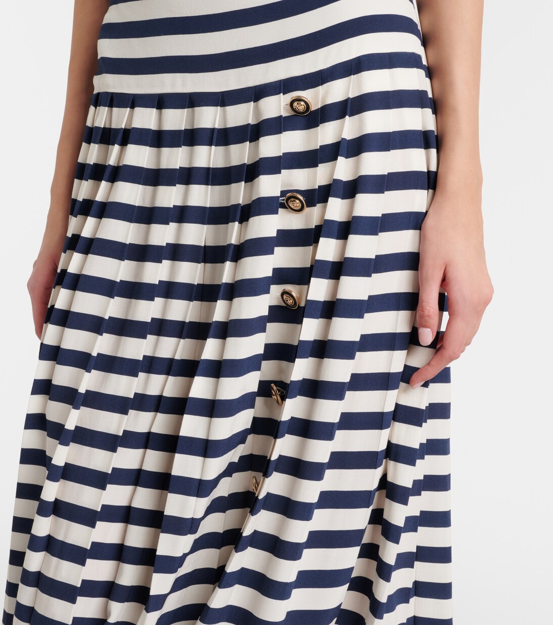 Lea striped midi skirt | Rixo