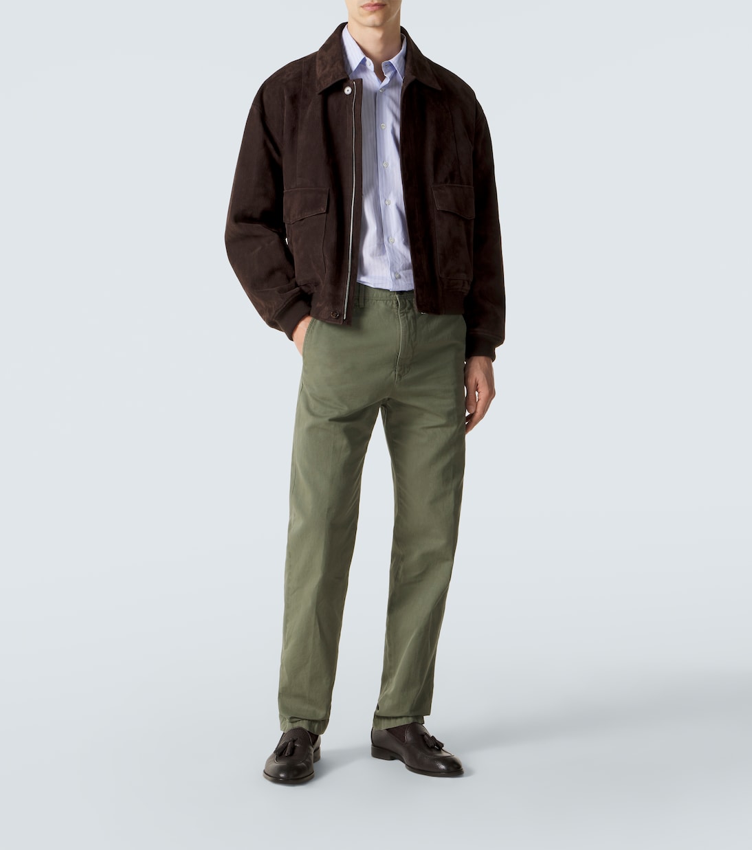 Pantaloni slim in cotone e lino | Slowear