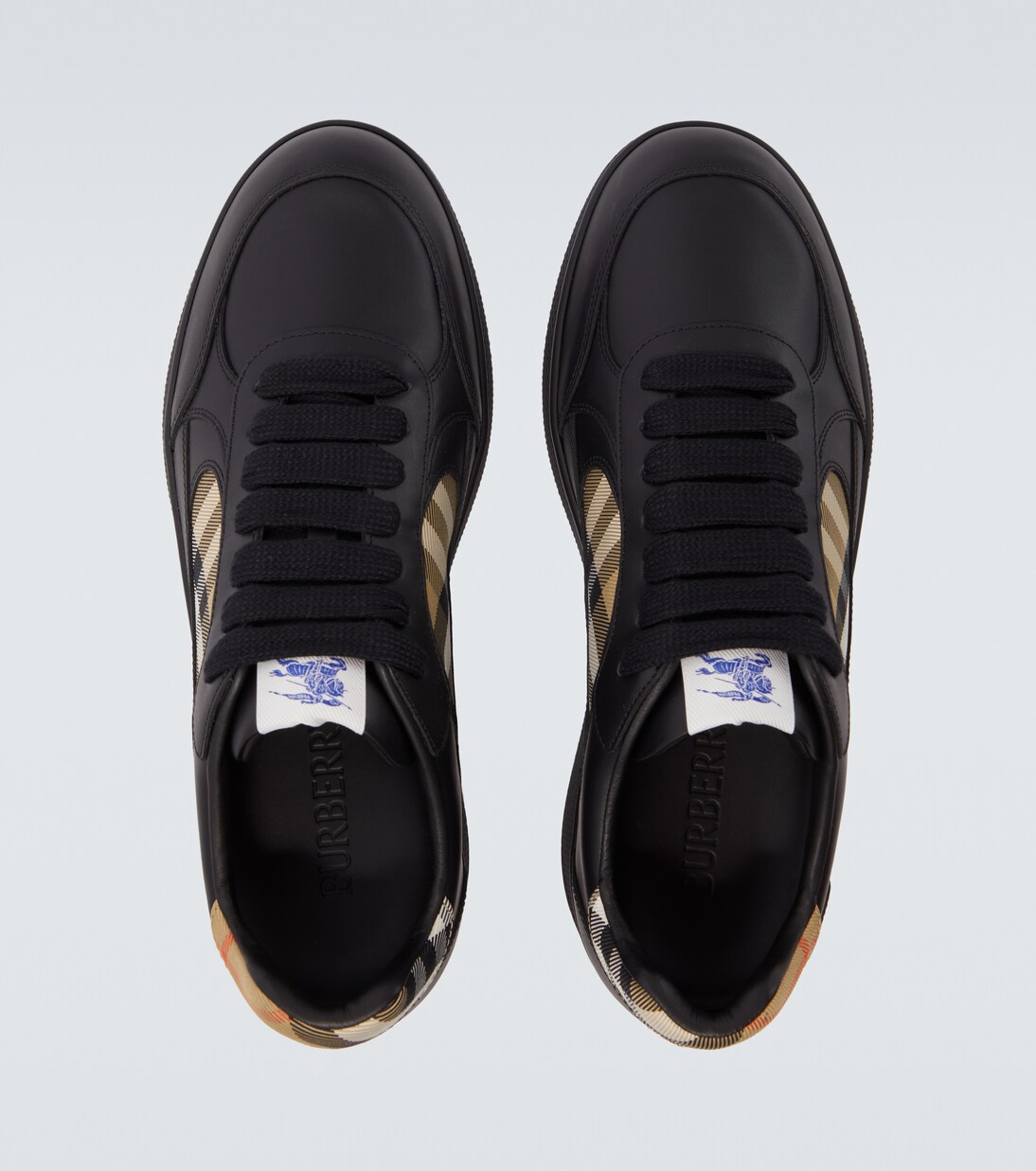 Burberry Check leather sneakers | Burberry