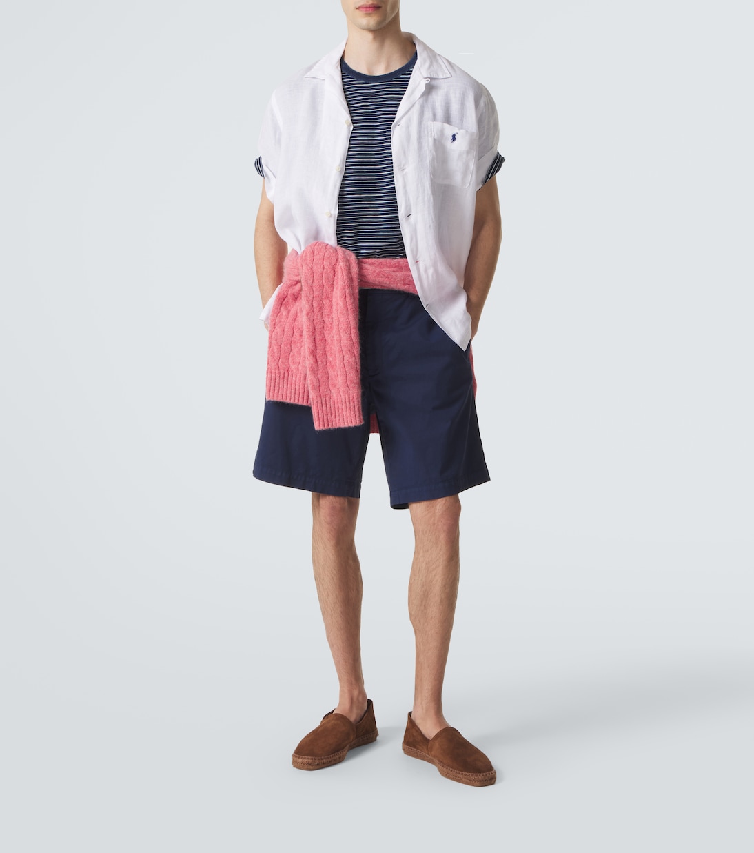 Embroidered linen shirt | Polo Ralph Lauren