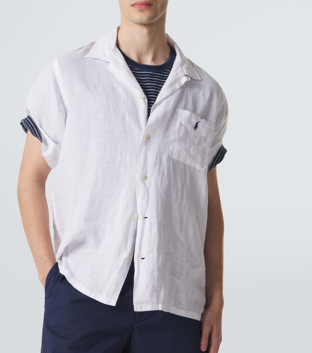 Embroidered linen shirt | Polo Ralph Lauren